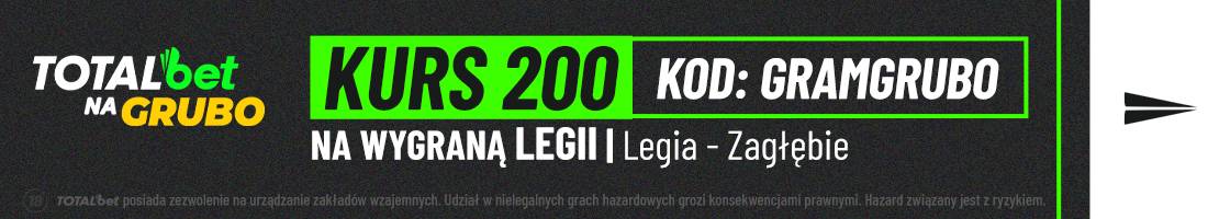 Legia wygra z Zagłębiem - typy bukmacherskie