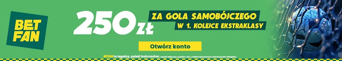 Ekstraklasa - promocja Betfan na pierwszą kolejkę