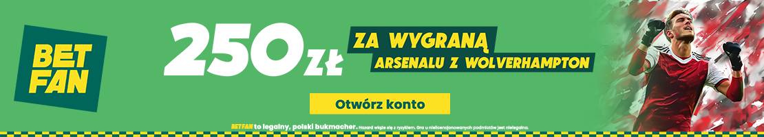 Arsenal - typy bukmacherskie na promocję Betfan