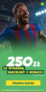 Baner na Barcelona vs Monaco w Lidze Mistrzów