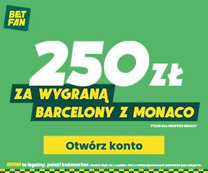 Baner na Barcelona vs Monaco w Lidze Mistrzów