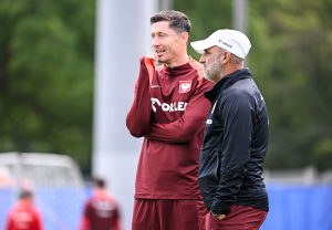 Robert Lewandowski i Michał Probierz