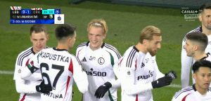 Legia Warszawa po golu na 3:1