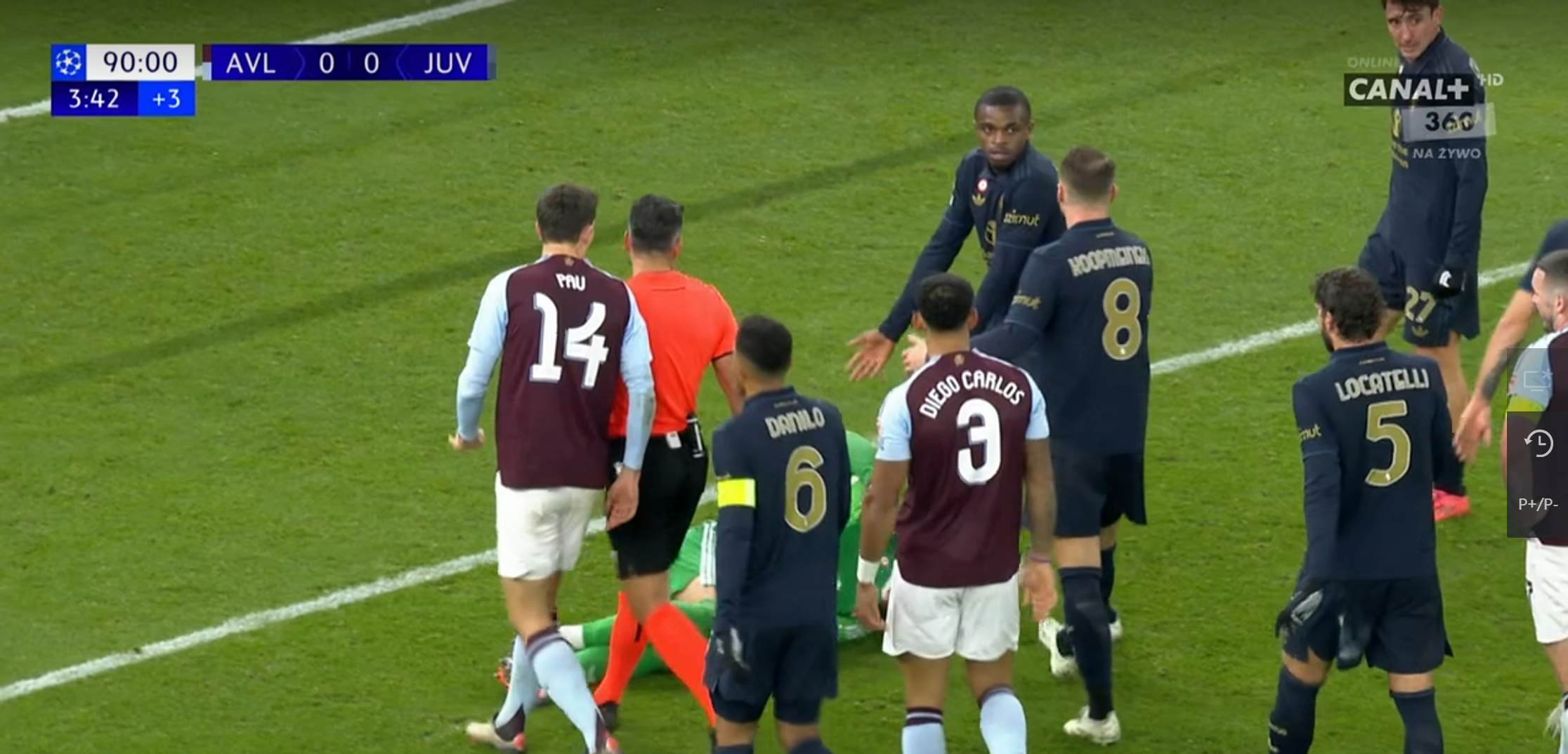 Aston Villa - Juventus, faul na Di Gregorio odebrał gospodarzom zwycięstwo