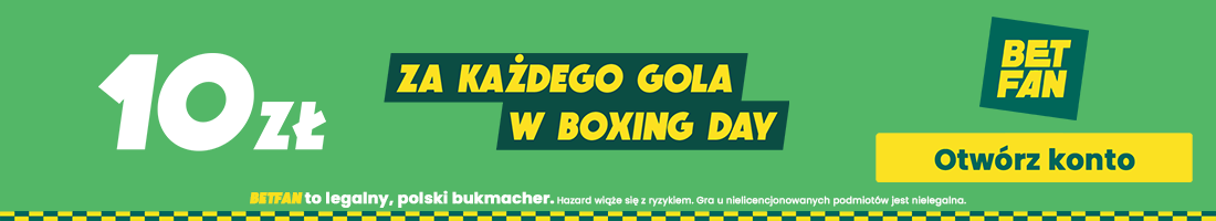 10 zł za każdego gola Boxing Day