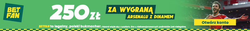 Promocja na wygraną Arsenalu z Dinamem Zagrzeb w Lidze Mistrzów