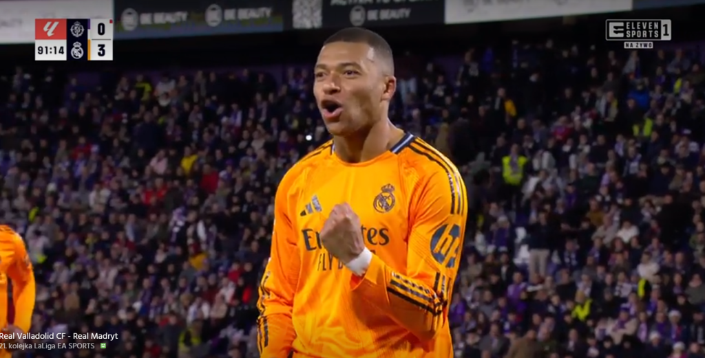 Real Madryt hattrick Mbappe z Valladolid