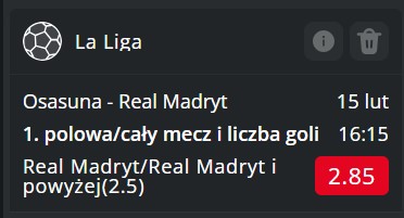 Osasuna Pampeluna vs Real Madryt typy bukmacherskie