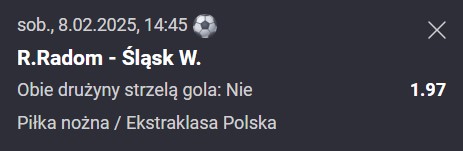 Radomiak Radom vs Śląsk Wrocław – typy bukmacherskie 