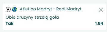 Atletico Madryt vs Real Madryt typy bukmacherskie