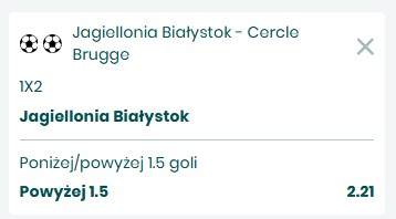 Jagiellonia Białystok vs Cercle Brugge typy bukmacherskie