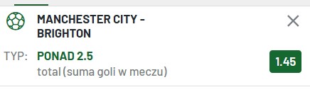 Manchester City vs Brighton typy