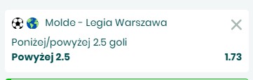 Molde vs Legia Warszawa typy bukmacherskie