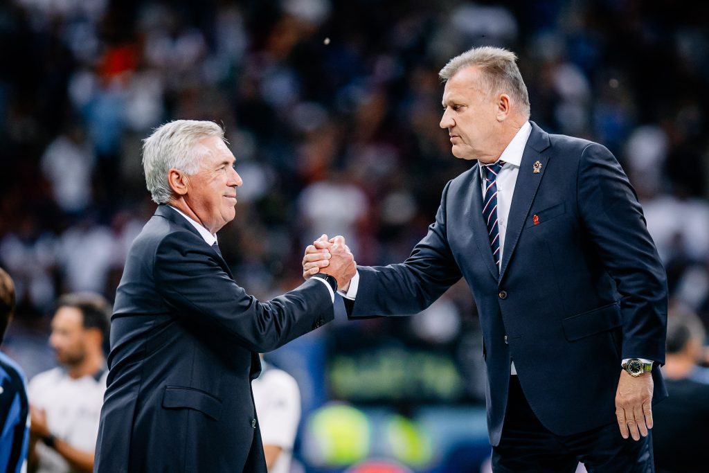 Cezary Kulesza i Carlo Ancelotti