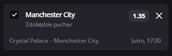 Crystal Palace - Manchester City typy bukmacherzy