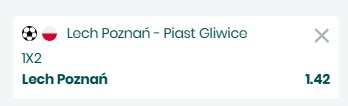 Lech Poznań - Piast Gliwice - typy bukmacherskie