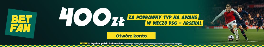 400 zł za poprawny typ na awans baner