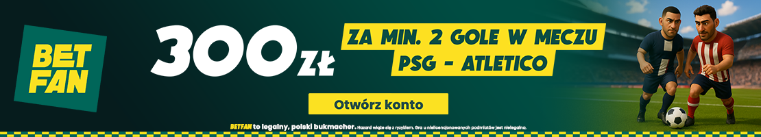 PSG - Atletico Madryt promocja bukmacherska baner