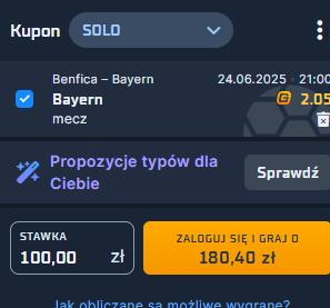 Benfica - Bayern Monachium 24.06 - typy i zapowiedź