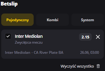 Inter - River Plate 25.06 - typy i zapowiedź