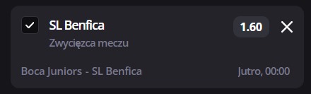 Boca Juniors - Benfica typy bukmacherskie