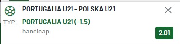 Portugalia U21 - Polska U21 typy bukmacherskie