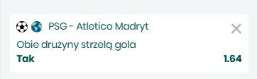 PSG - Atletico Madryt typy bukmacherskie