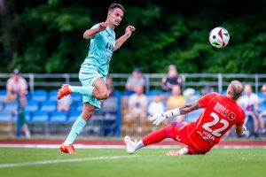 Al Hamlawi w sparingu z FC Kosice. Po nim opuścił zgrupowanie.