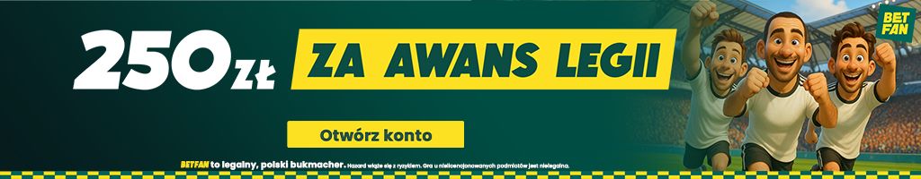 legia warszawa promocja na awans baner